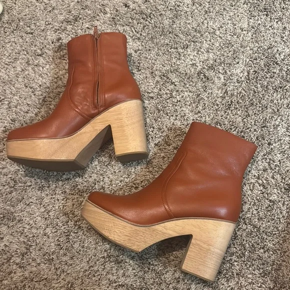 Women's Tan Ankle Boots by Charlotte Stone